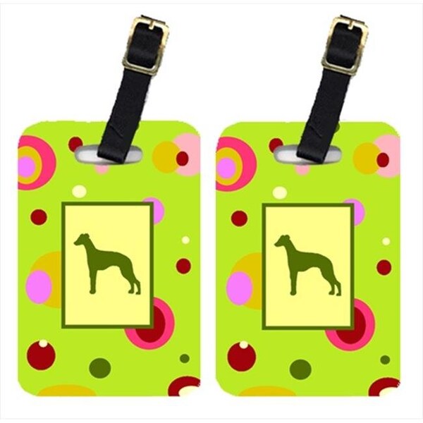 Carolines Treasures Carolines Treasures CK1072BT Pair Of 2 Whippet Luggage Tags - CK1072BT