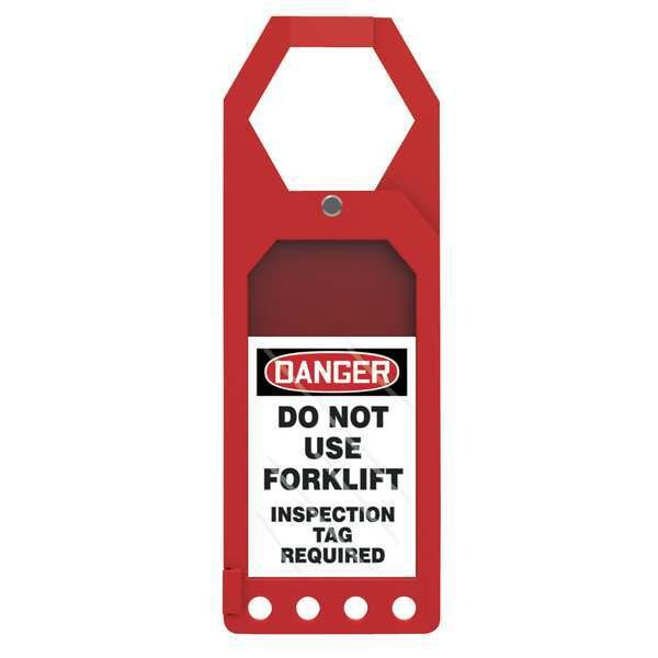 Accuform Secure Status Tag Holder, Status Alert, Plastic, 10 in H x 3 1/2 in W, Rectangle - TSS904