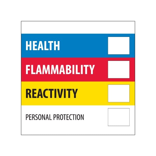 Bsc Preferred 2 x 2'' - ''Health Flammability Reactivity'' - BUY00021016