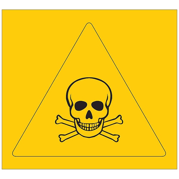 Brady Label, Pictogram Only, Vinyl, 3/4 in W, 3/4 in H - 58575