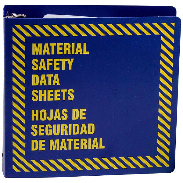 Brady Binder, Material Safety Data Sheets/Hojas de Seguridad de Material, 11 5/8 in W, 11 5/8 in H - BR758B
