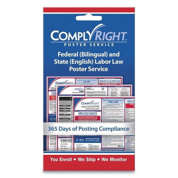 Complyright Labor Law Poster Service, "State Labor Law", 4w x 7h - 098434
