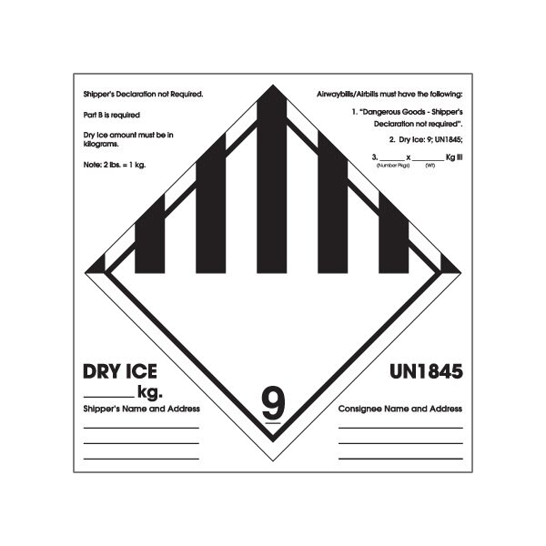 Bsc Preferred 6 x 6'' - ''Shipper's Declaration Not Required'' - BUY00026895