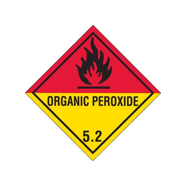 Bsc Preferred 4 x 4'' - ''Organic Peroxide - 5.2'' Labels - BUY00025377