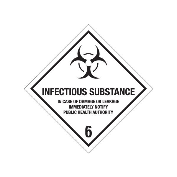 Bsc Preferred 4 x 4'' - ''Infectious Substance - 6'' Labels - BUY00025383