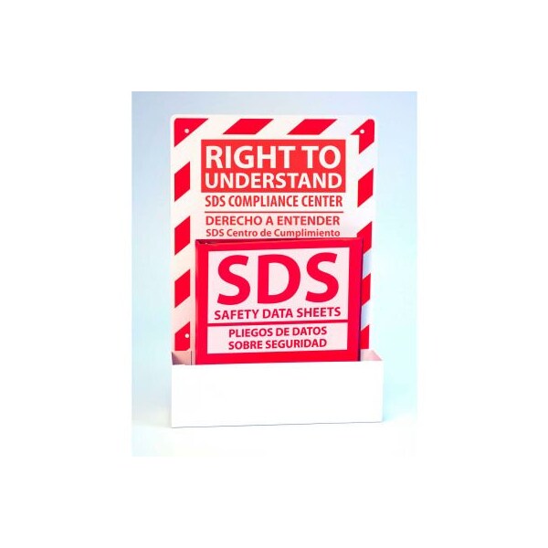 Zing ZING Eco GHS-SDS Single Station (English/Spanish), 1 Binder, Recycled Aluminum, 6042 - 6042
