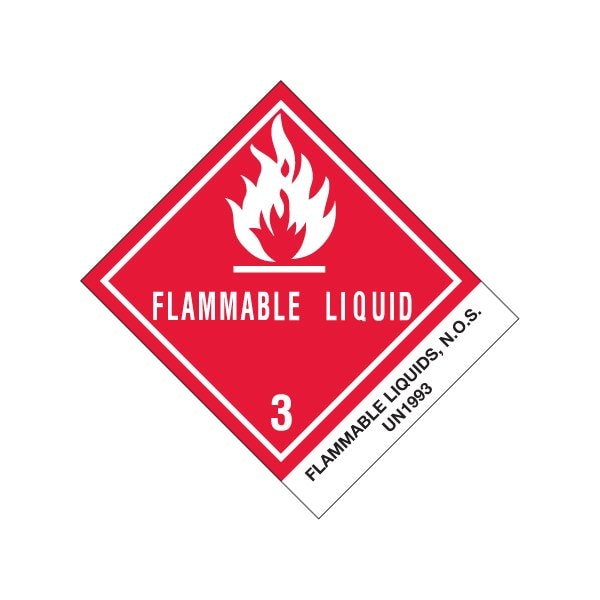 Bsc Preferred 4 x 4 3/4'' - ''Flammable Liquids, N.O.S.'' Labels - BUY00029769