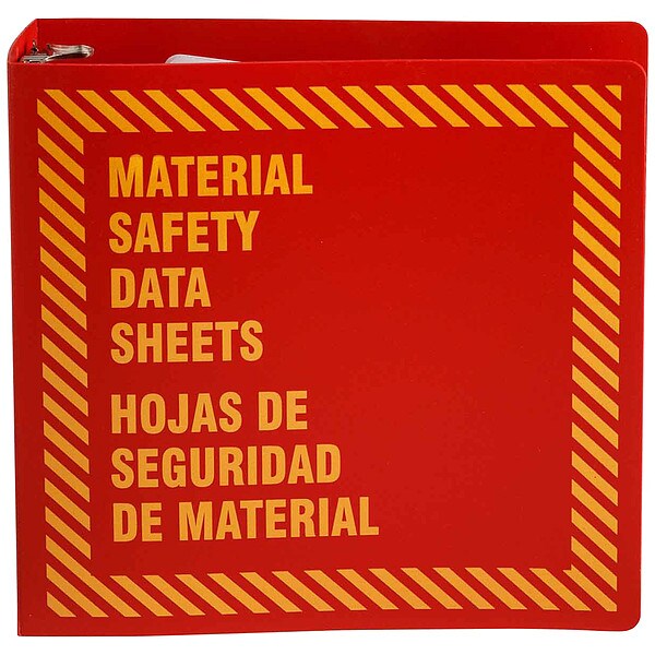 Brady Binder, Material Safety Data Sheets/Hojas de Seguridad de Material, Polyethylene, 11 5/8 in W - BR758R