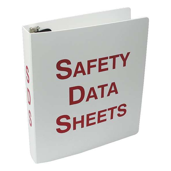 Accuform Binder, Safety Data Sheets, 12 in W, 11 5/8 in H - ZRS640