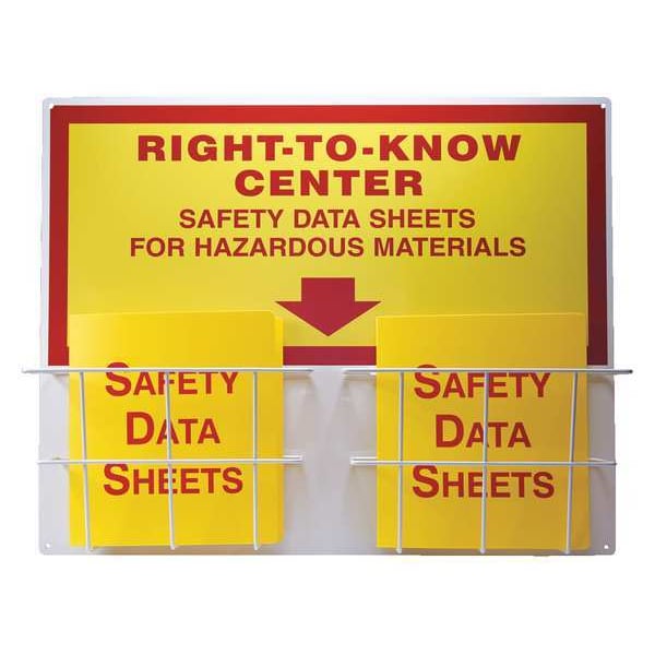 Accuform Right to Know Center, Right to Know Center - Safety Data Sheet Hazardous Materials, Aluminum - ZRS335