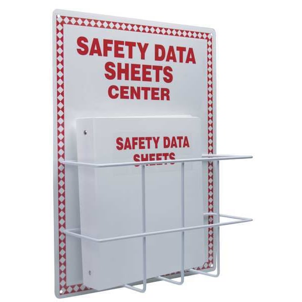 Accuform Safety Data Sheets Center Kit, Safety Da Sheets Center, Aluminum/Pvc-Coated Steel Wire, 15 in W - ZRS409