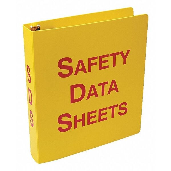 Accuform Binder, Safety Data Sheets, 12 in W, 11 5/8 in H - ZRS643