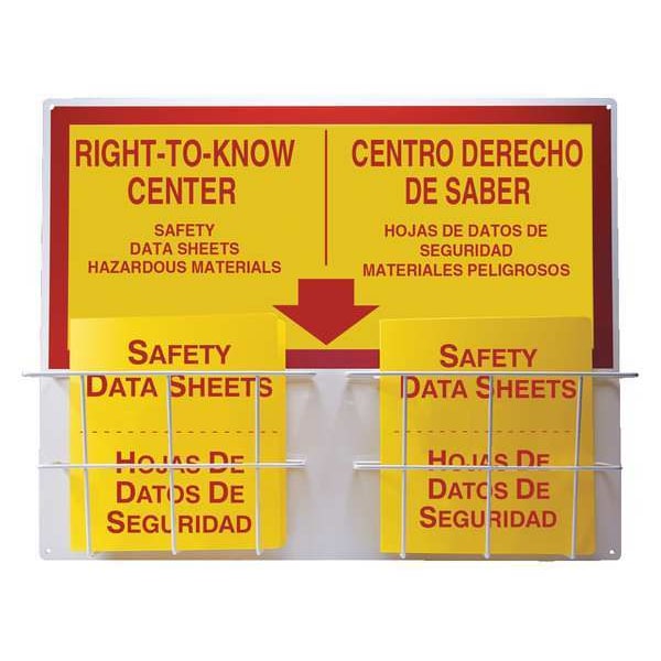 Accuform Right to Know Center, Aluminum, 30 in W, 24 in H - SBZRS335