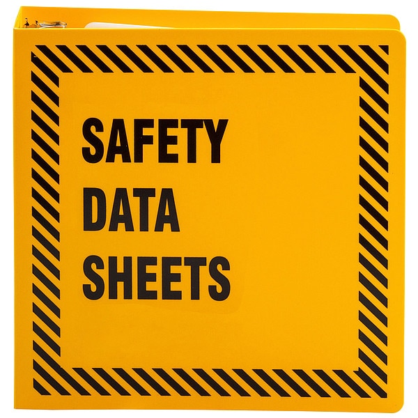 Brady Binder, Material Safety Data Sheets, 11 5/8 in W, 11 5/8 in H - BR754Y