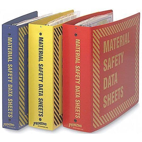 Brady Binder, Material Safety Data Sheets, 11 5/8 in W, 11 5/8 in H - BR754Y