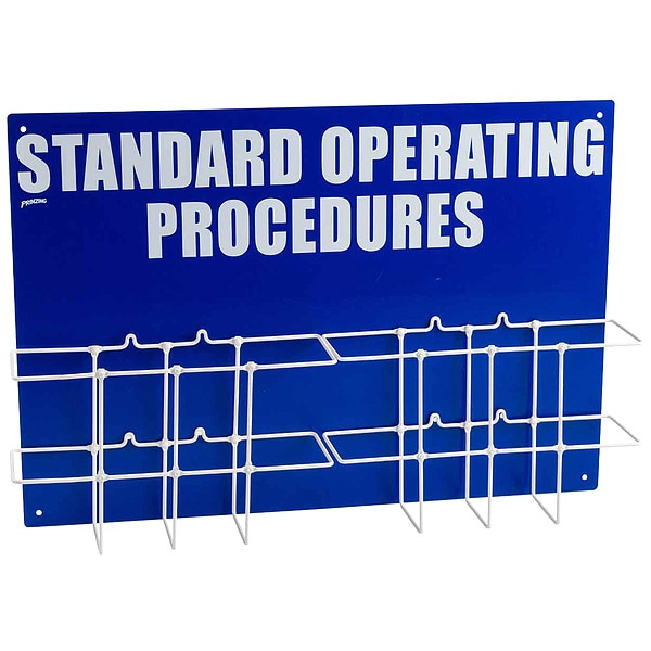 Brady Right to Know Station, Standard Operating Procedures, Polypropylene/PVC Coated Steel, 27 3/4 in W - SM017A