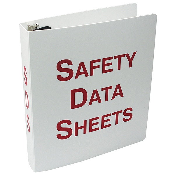 Accuform Binder, Safety Data Sheets, 10 5/8 in W, 11 5/8 in H - ZRS632