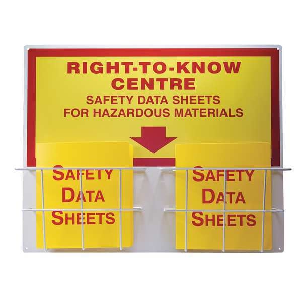 Accuform Right to Know Center, Right-to-Know Centre Safety Data Sheets Hazardous Materials, 30 in W, 24 in H - ZRS340
