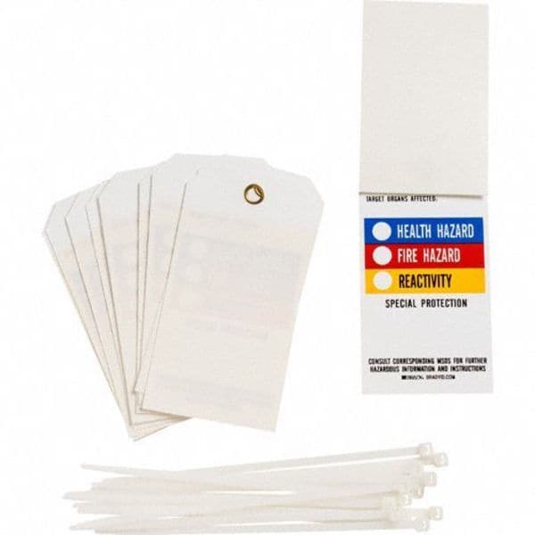 Brady Tag, Chemical Hazard, Polyester, 3 in W, 5 3/4 in H - 99111