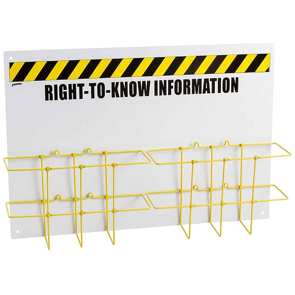 Brady Right to Know Center, Right-To-Know Information, Polyethylene, 29 in W, 20 in H - RK772E