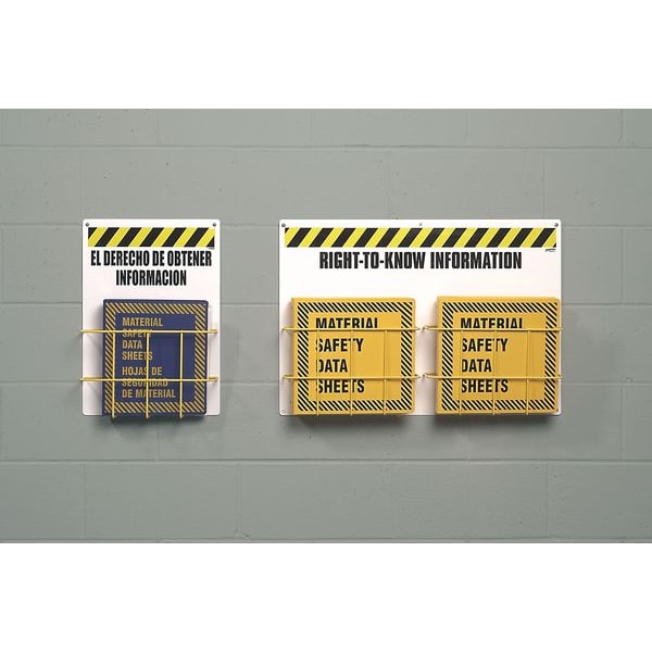 Brady Right to Know Center, Right-To-Know Information, Polyethylene, 29 in W, 20 in H - RK772E