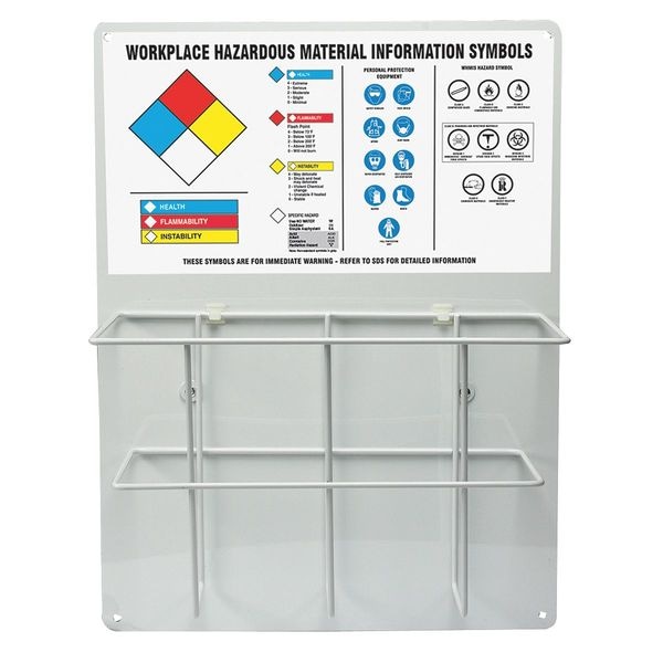 Accuform Right to Know Center, Workplace Hazardous Material Information Symbols, Aluminum, 15 in W, 20 in H - ZRS350