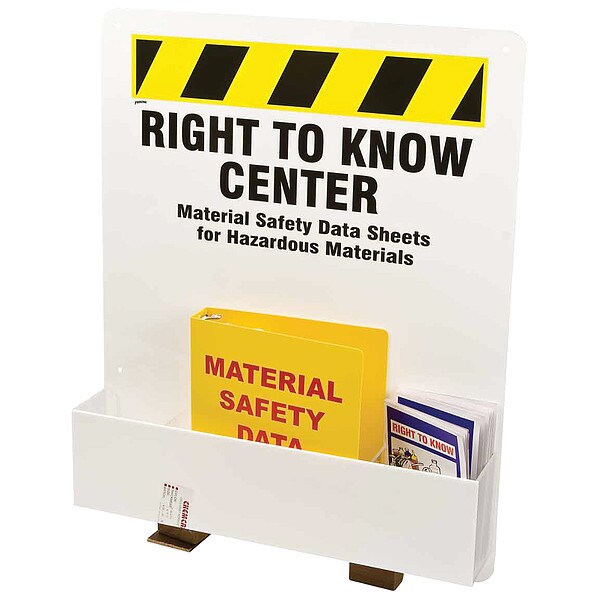 Brady Right to Know Center, Right-To-Know Center, Acrylic, 24 in W, 30 in H - RK373E