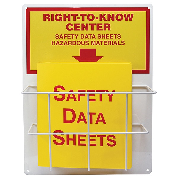 Accuform Right to Know Center, Right to Know Center - Safety Data Sheets Hazardous Materials, Aluminum - ZRS326