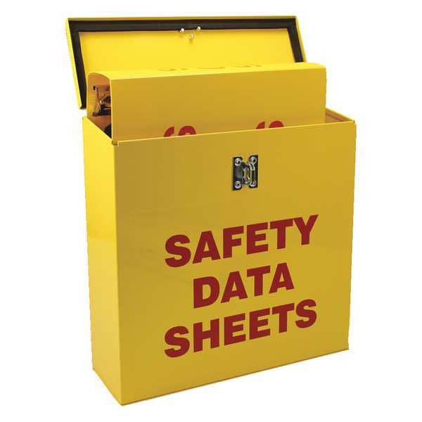 Accuform Document Box, Safety Data Sheets, Powder Coated Steel, 13 1/2 in W, 13 1/2 in H - ZRS367