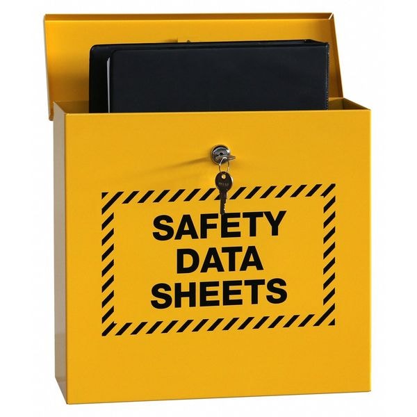 Display Specialists Right to Know Cabinet, Safety Data Sheets, Steel, 13 1/4 in W, 12 1/8 in H - 2565
