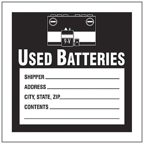 Accuform DOT Handling Label, Shipper_______Address_______City, State, Zip_______Contents_______, Paper, 4" W - MHZW32PSC