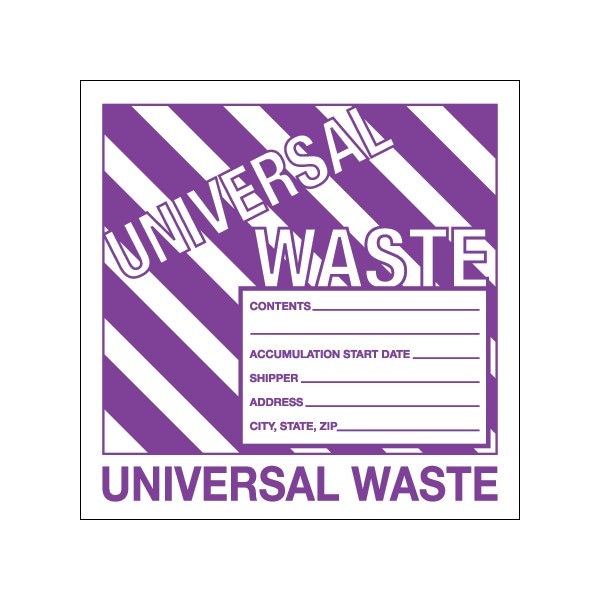 Bsc Preferred 6 x 6'' - ''Universal Waste'' Labels - BUY00026904