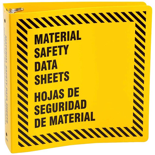 Brady Binder, Material Safety Data Sheets/Hojas de Seguridad de Material, 11 5/8 in W, 11 5/8 in H - 48757Y
