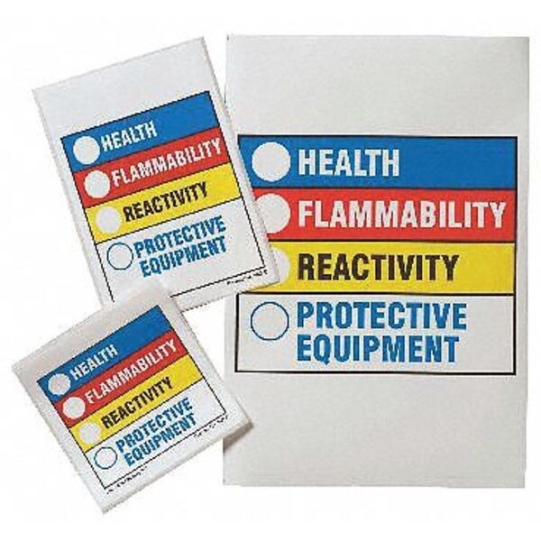 Brady Label, HMIG, Polyester, 3 7/8 in W, 3 7/8 in H - 20035LS