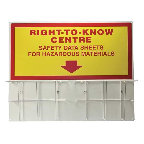 Accuform Right to Know Center, Right-to-Know Centre Safety Data Sheets Hazardous Materials, Aluminum - ZRS341
