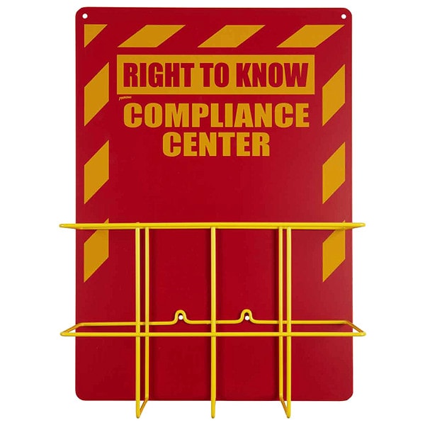 Brady Right to Know Center, Right-To-Know Compliance Center, polystyrene, 14 in W, 20 in H - 2010NB