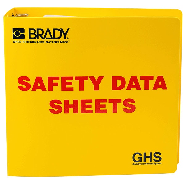Brady Binder, Safety Data Sheets, 11 3/4 in W, 11 5/8 in H - 121184