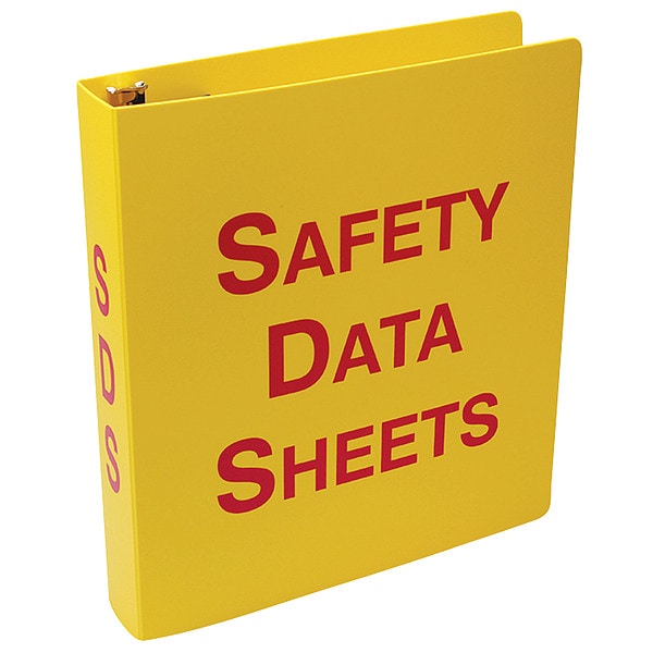 Accuform Binder, Safety Data Sheets, 10 5/8 in W, 11 5/8 in H - ZRS641