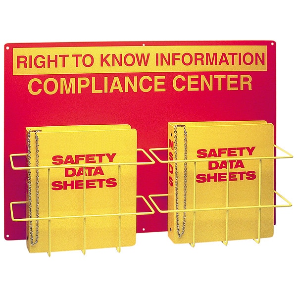 Brady Right to Know Compliance Center, Right to Know Information Compliance Center, polystyrene, 29 in W - RK208A