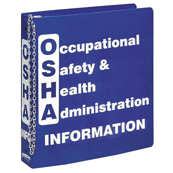 Brady Binder, Occupational Safety and Health Administration Information, 10 1/2 in W, 11 5/8 in H - BR806E