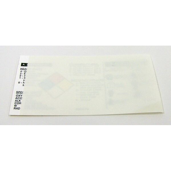 Badger Tag & Label Label, Polypropylene, 3 1/2 in W, 2 in H - 109