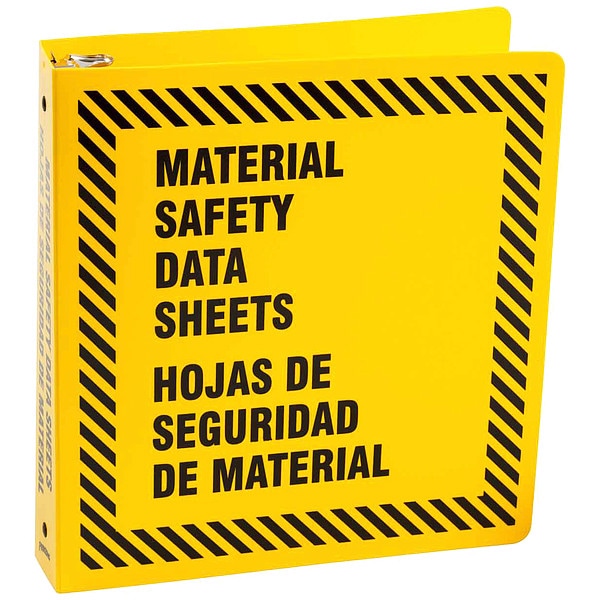 Brady Binder, Material Safety Data Sheets/Hojas de Seguridad de Material, 11 5/8 in W, 11 5/8 in H - 48756Y