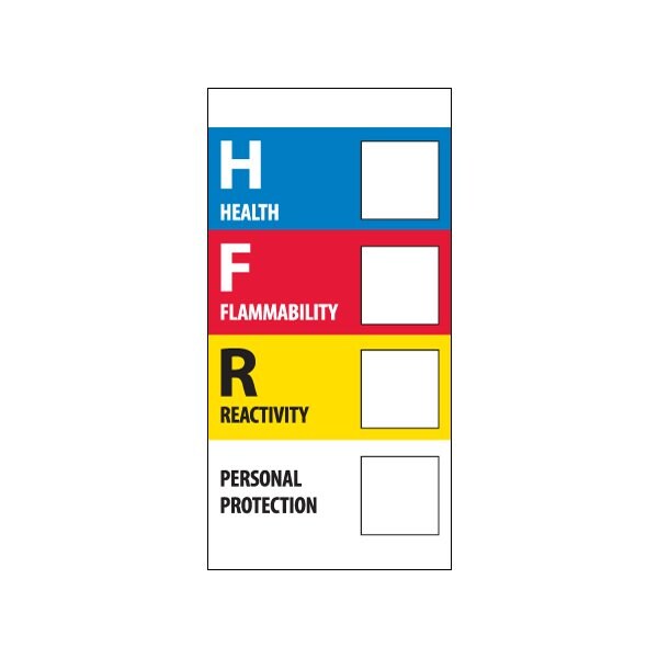 Bsc Preferred 1 x 2'' - ''Health Flammability Reactivity'' - BUY00019256