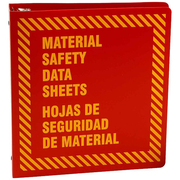 Brady Binder, Material Safety Data Sheets/Hojas de Seguridad de Material, 11 5/8 in W, 11 5/8 in H - 48756R