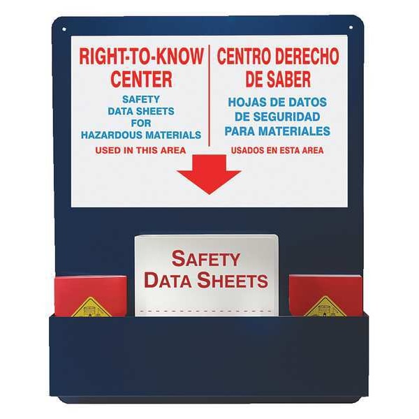 Accuform Right to Know Center, Aluminum, 24 in W, 30 in H - SBZRS729