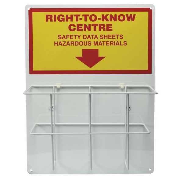 Accuform Right to Know Center, Right-to-Know Centre Safety Data Sheets Hazardous Materials, Aluminum - ZRS318