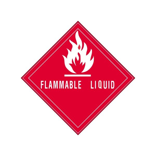 Bsc Preferred 4 x 4'' - ''Flammable Liquids - 3'' Labels - BUY00025388