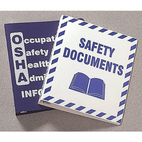 Brady Binder, Safety Documents, Polyethylene, 10 1/2 in W, 11 5/8 in H - BR807E
