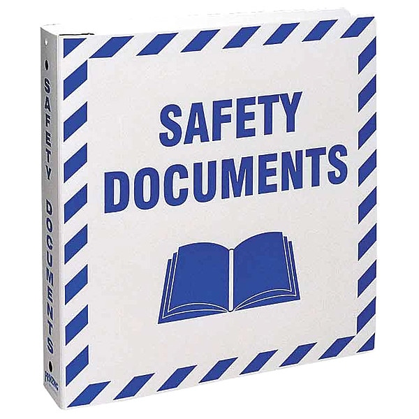 Brady Binder, Safety Documents, Polyethylene, 10 1/2 in W, 11 5/8 in H - BR807E