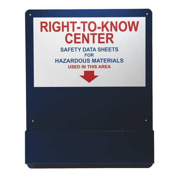 Accuform Right to Know Center, Aluminum, 24 in W, 30 in H - ZRS708